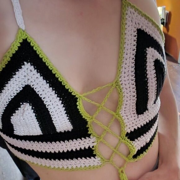 Beetlejuice Crochet Top - Picture 3 of 3